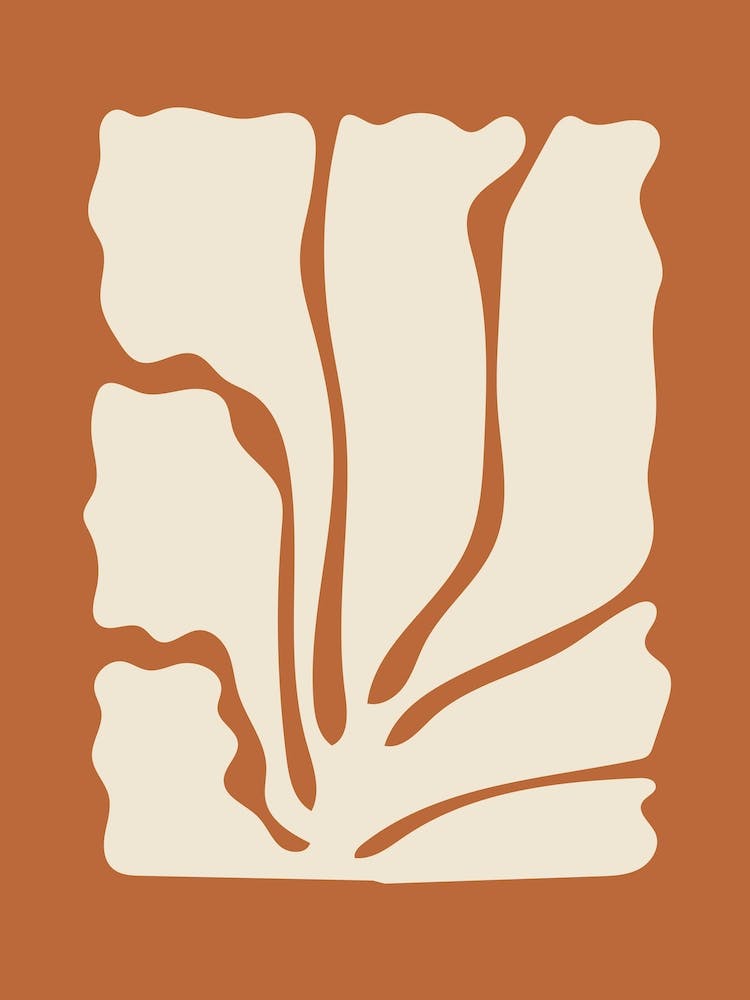 Abstract Earth tones Botanical