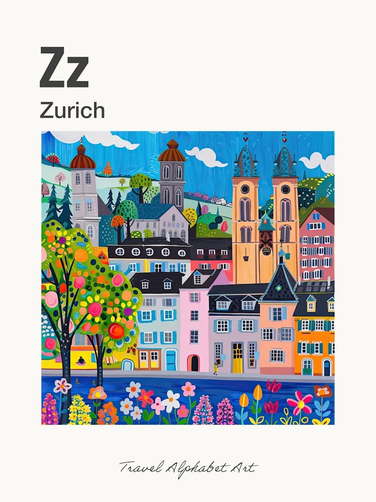Kids Travel Alphabet  Zurich 3
