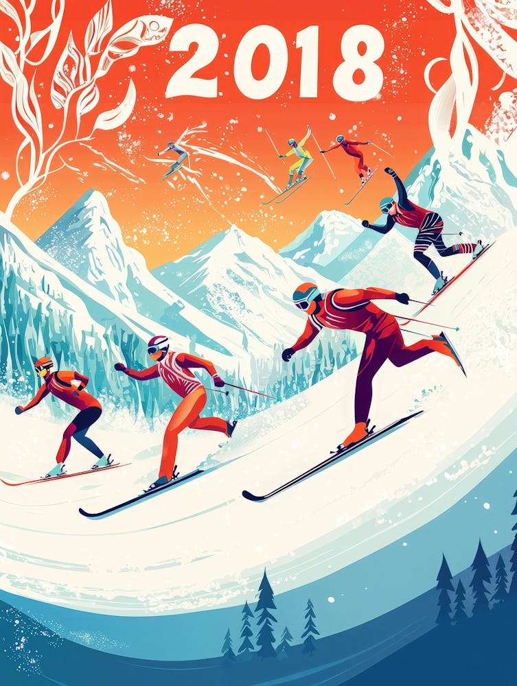 Aihrgdesign A Vibrant Sports Poster For The 2018 Winter Olymp E2f651b4 F619 4963 9152 6f8a823c7a07 1