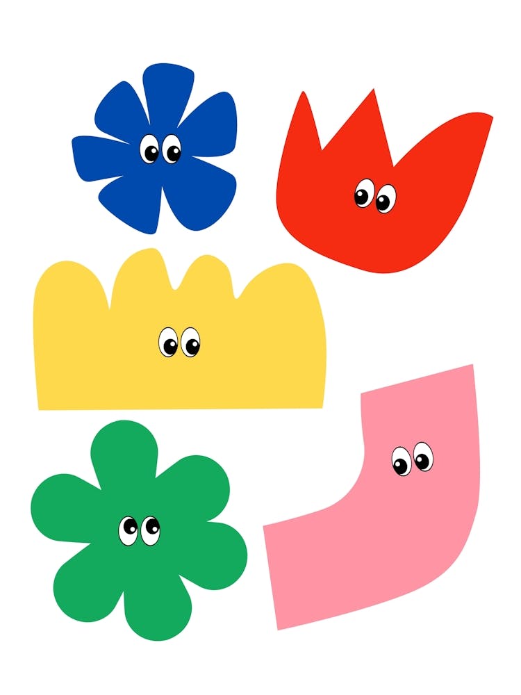 Friendly Shapes Colourful