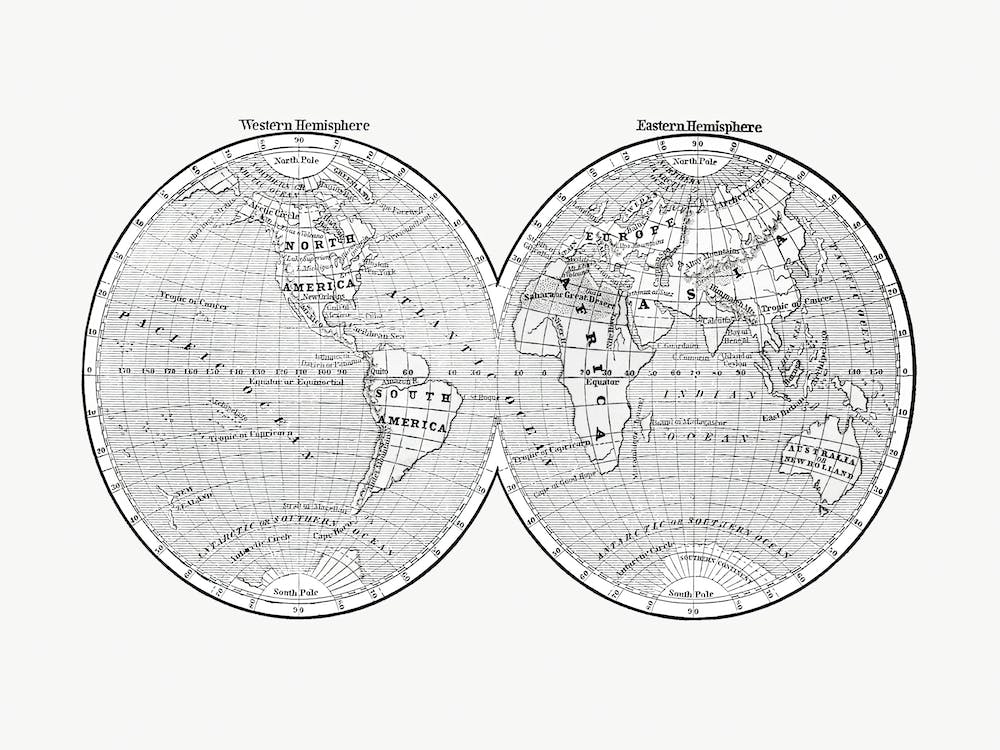 World Map From A System Of Geography, For The Use Of Schools (1860), 1