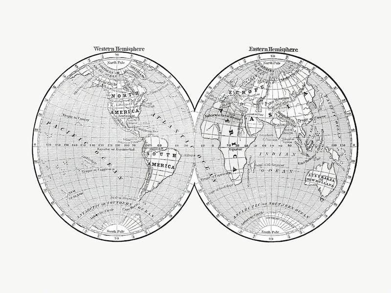 World Map From A System Of Geography, For The Use Of Schools (1860), 1