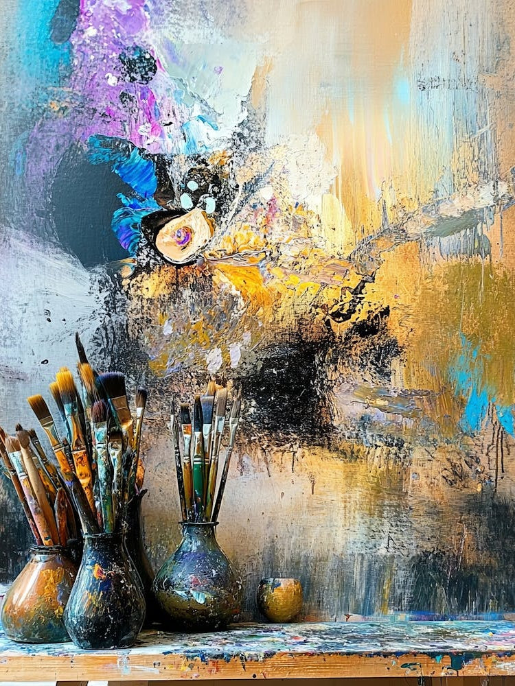 Painting On The Canvas