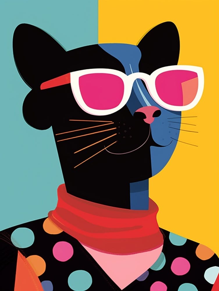 Little Panther 4 Wearing Sunglasses