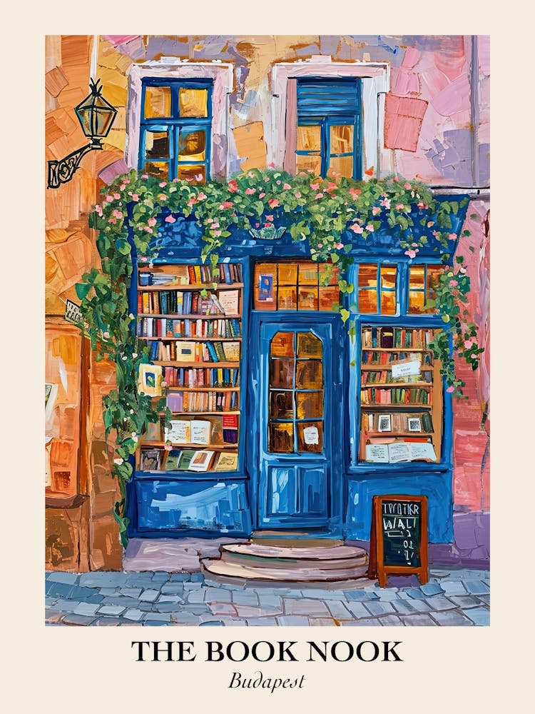 Budapest Bücherwinkel Buchhandlung 1 Poster