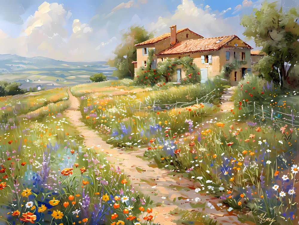 Country Side Flower Fields