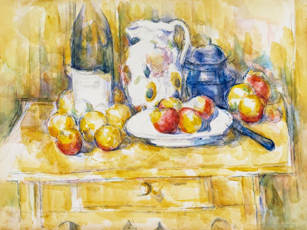 Apples On A Sideboard (1900–1906), Paul Cézanne