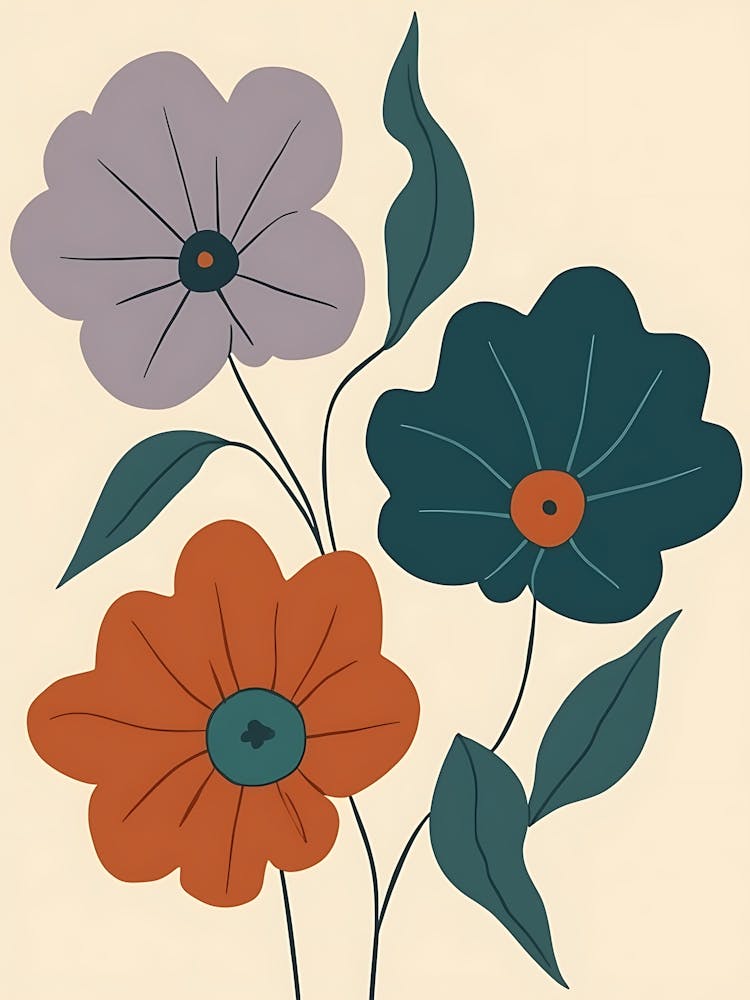 Neutral Tones Floral Art | Sophisticated Botanical Prints for Home Decor