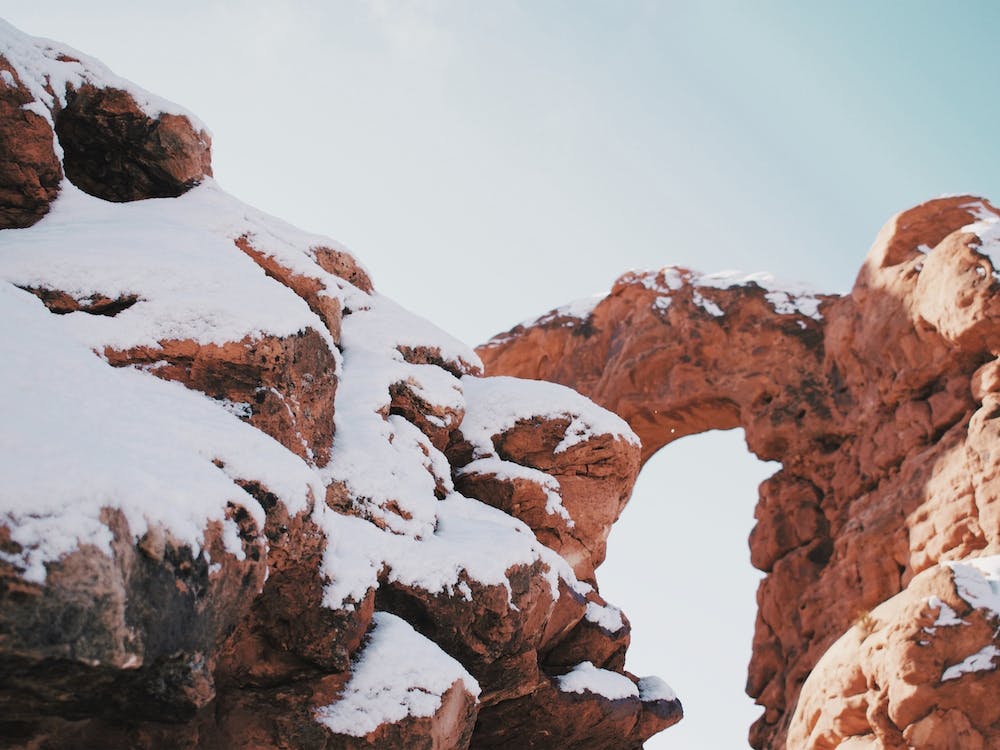 Snowy Desert Arches