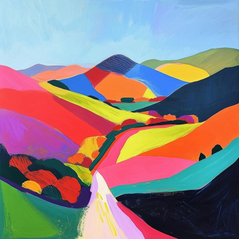 Colourful Abstract The Peak District England 3