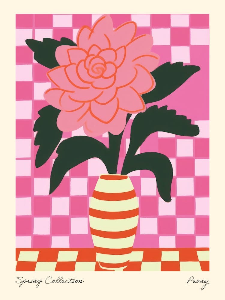 Spring Collection Peony Flower Vase 4