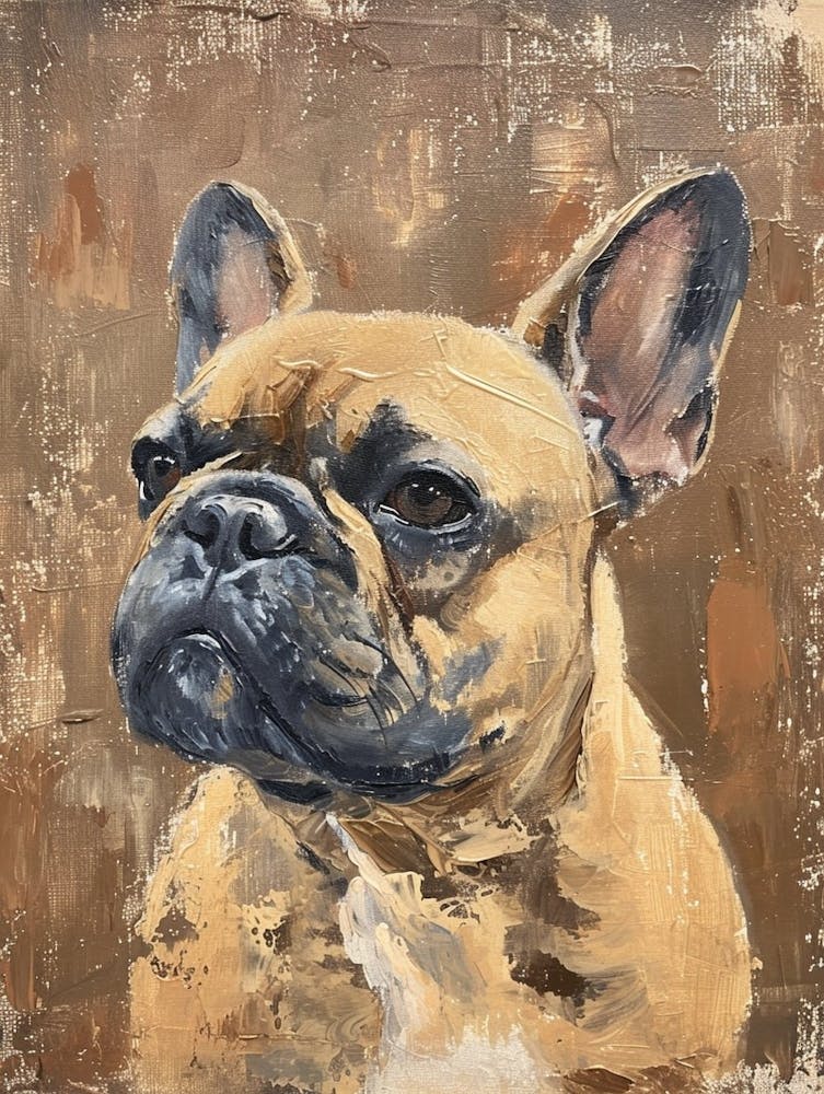 Bouledogue Français Peinture Acrylique 7