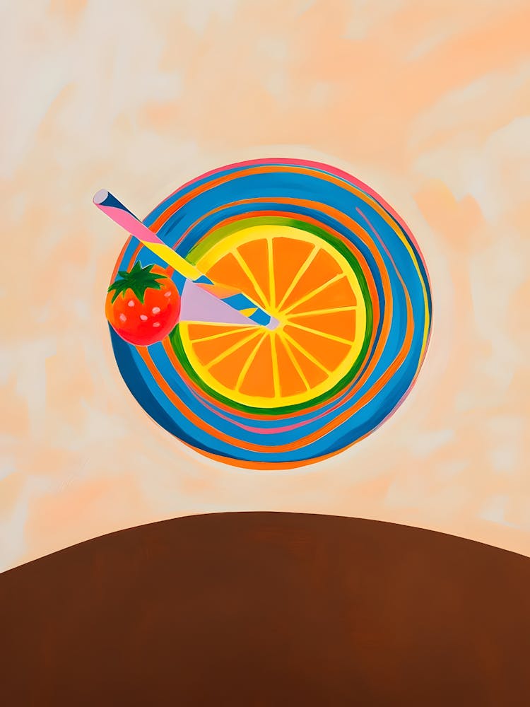 Orangenscheibe 1