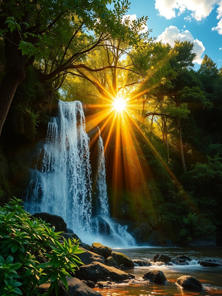 Waterfall In The Forest 12