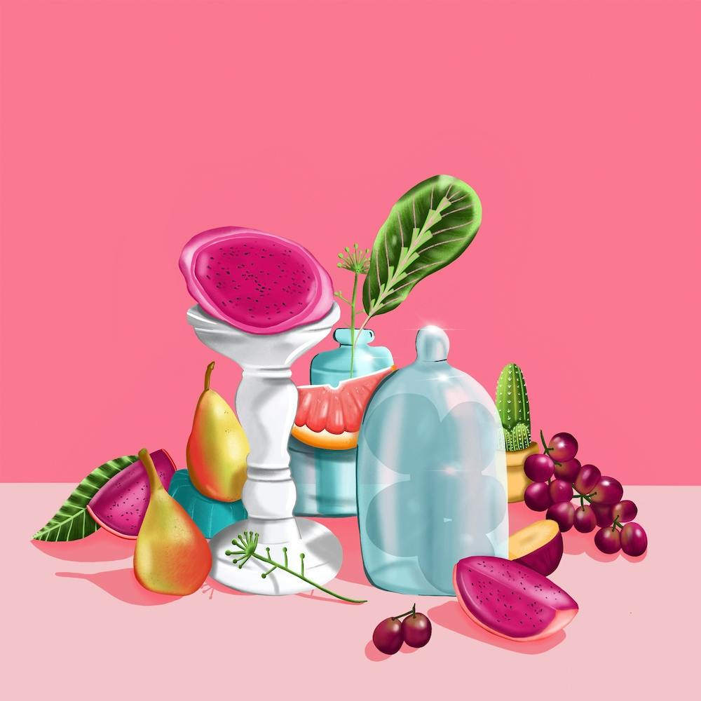 Still Life Pink Square