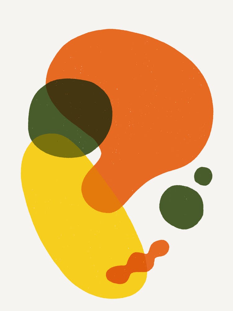 Orange Abstract Painting 