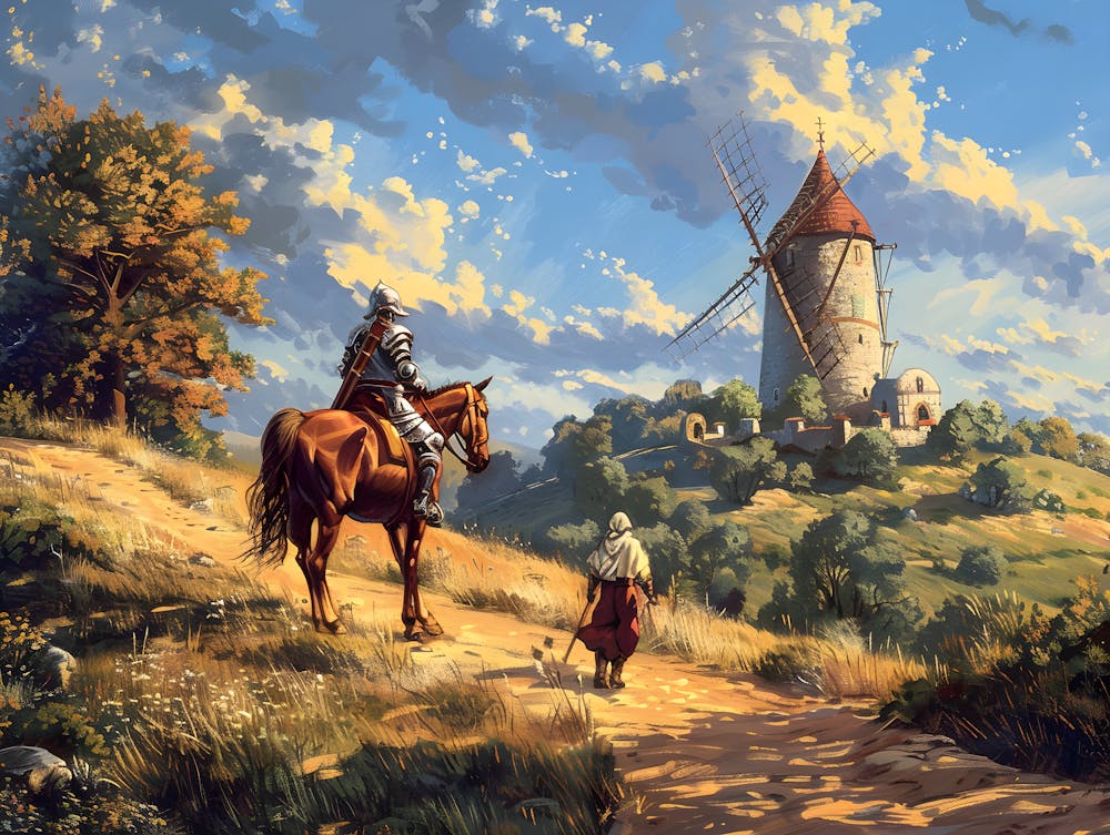 Knights And The Windmill