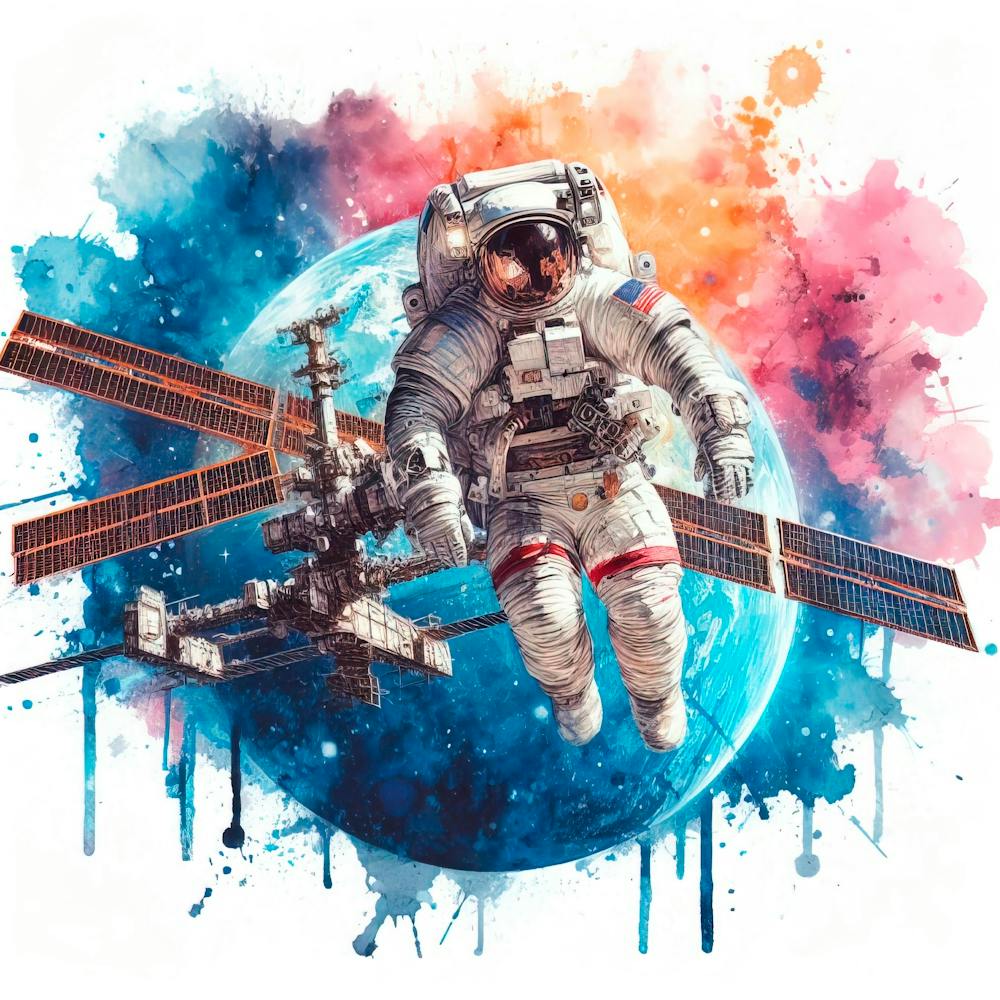 Astronaut In Space 1