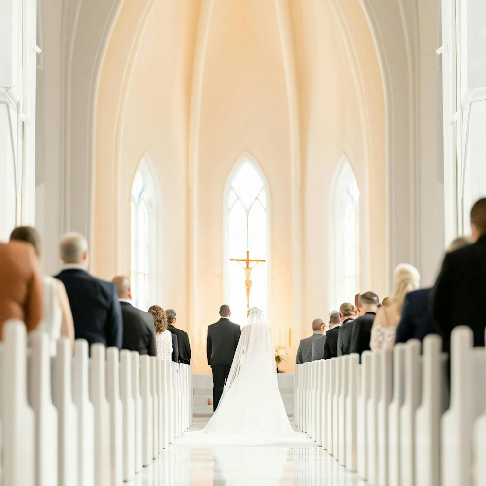 Wedding Ceremony In A Church