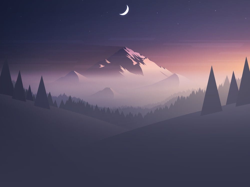 Moonlight In The Mountains