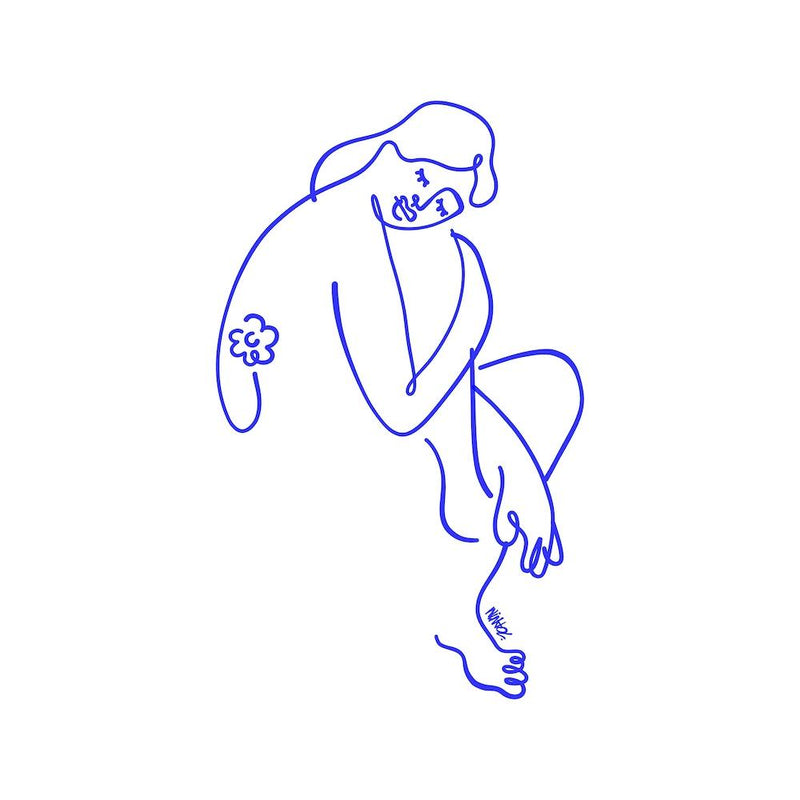 Girl Sitting Square