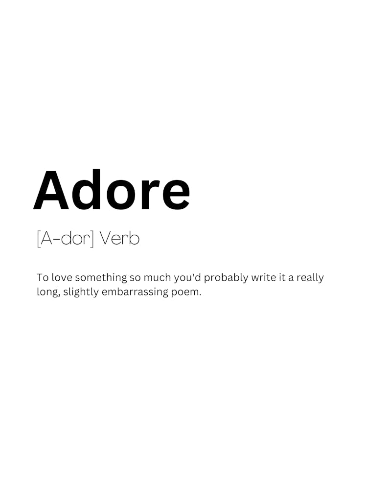 Adore Definition Meaning 1