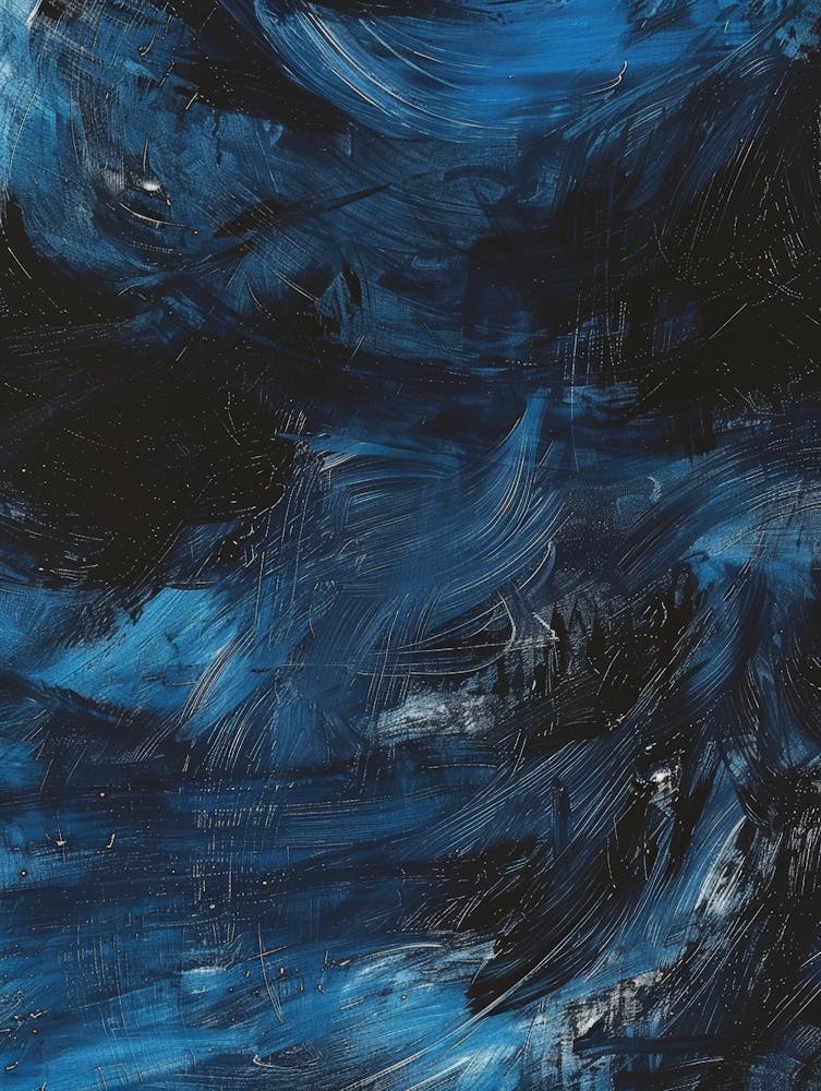Abstract Blue Painting 14