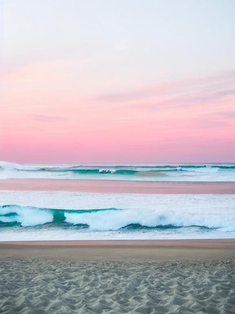 Coolangatta Beach, Australia Pink Photography 1