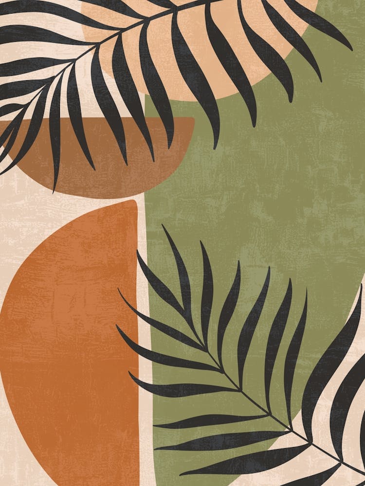 Palm Leaves Canvas Print 3
