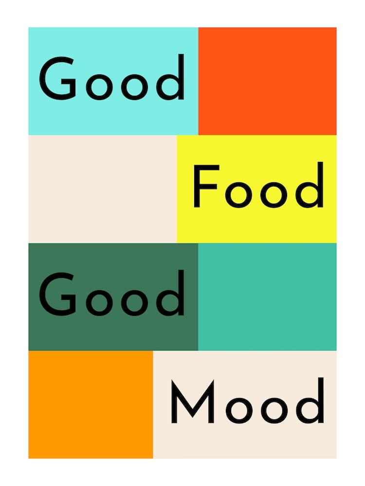 Good Food Good Mood Geometric