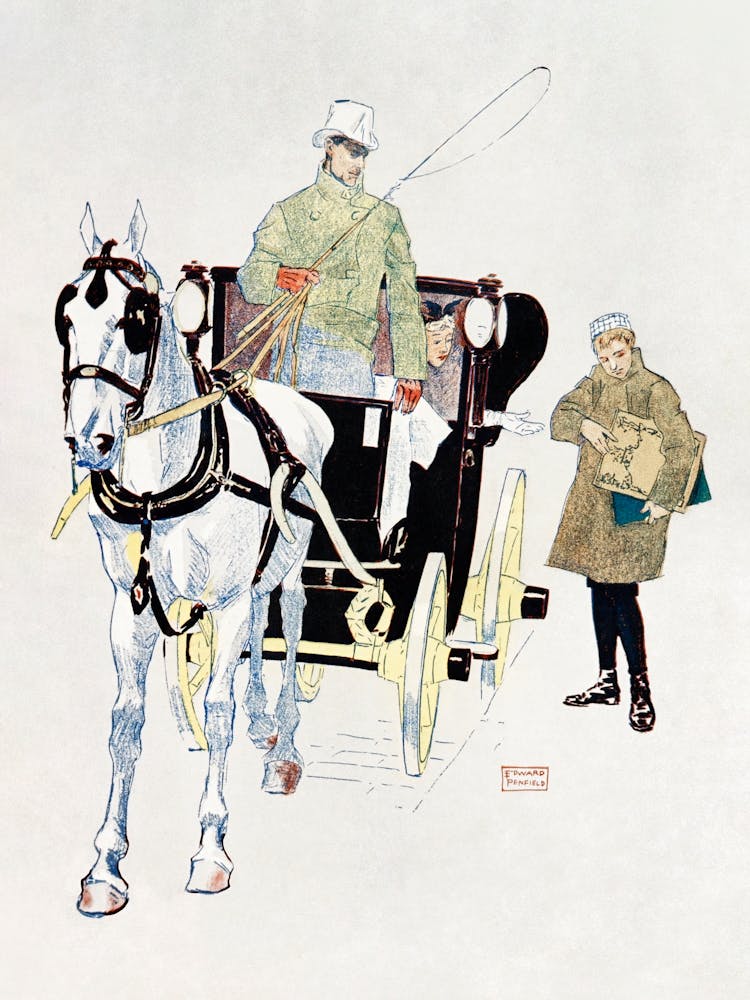 Vintage Carriage (1893), Edward Penfield