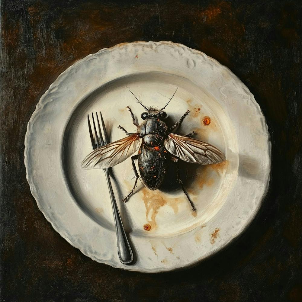 Flies On A Plate