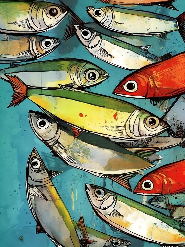 Sardines Pop Art