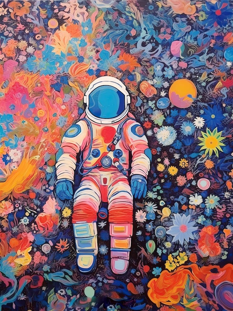 Astronaut Colourful Illustration 8
