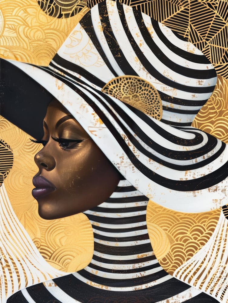 Black Woman In A Hat