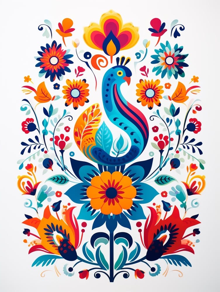 Scandinavian Bird Illustration Turkey 3