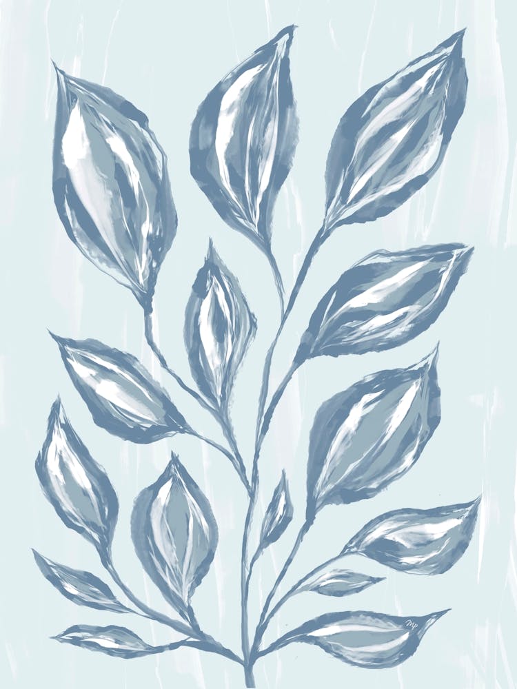 Blue Leafy Plant