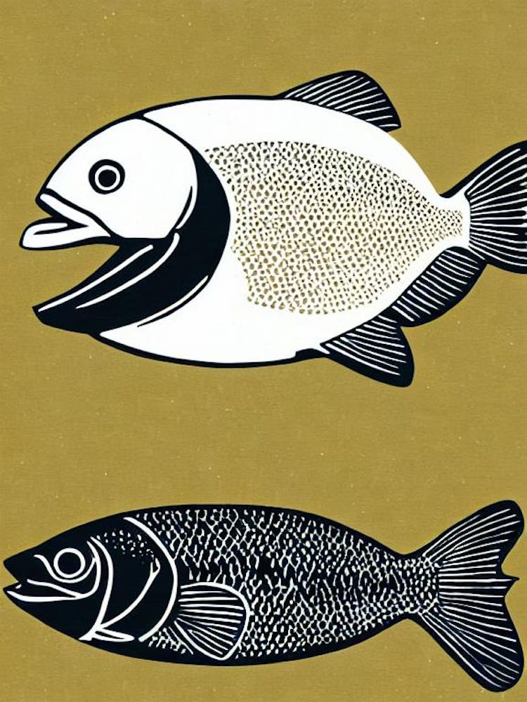 Haddock II Linocut