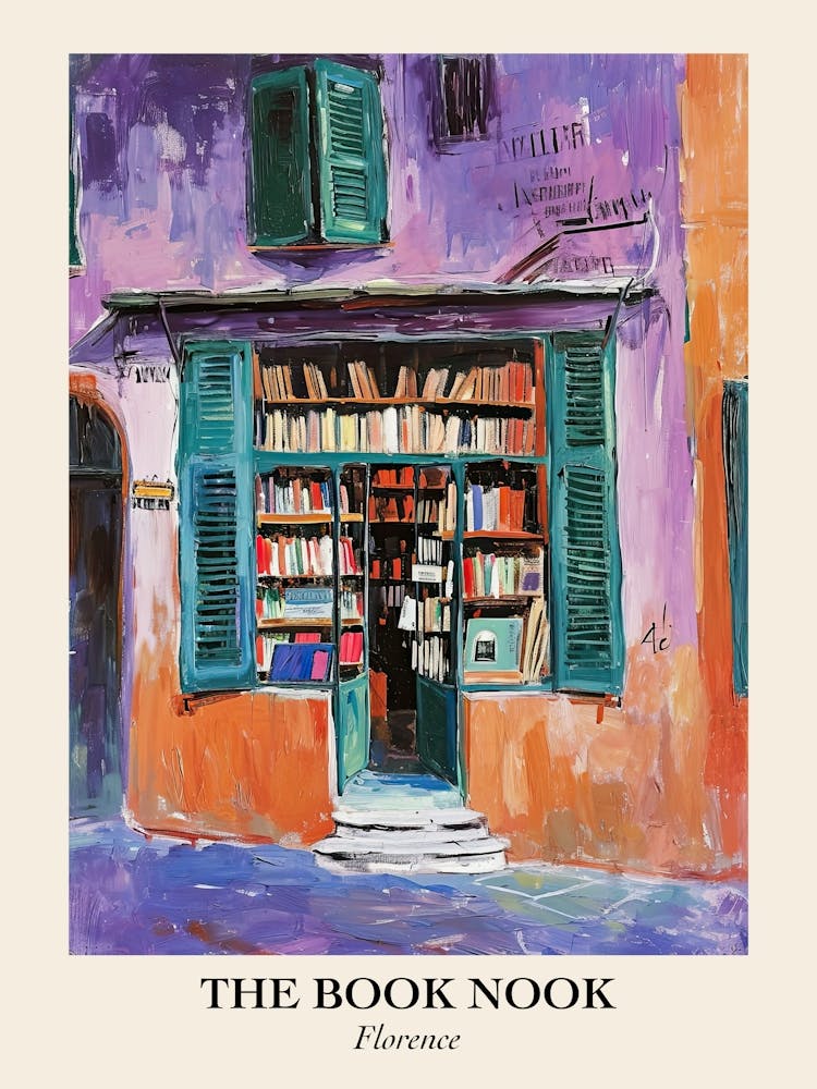 Florence Book Nook Bookshop 3 Poster