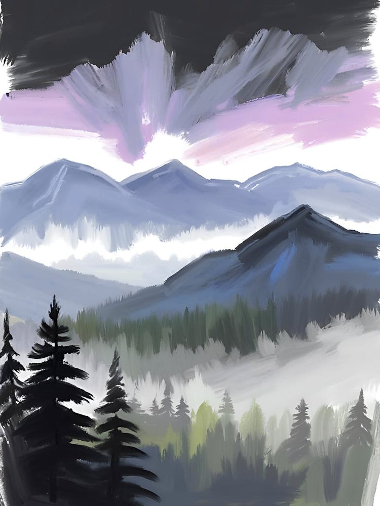 Mountain Landscape Painting 1
