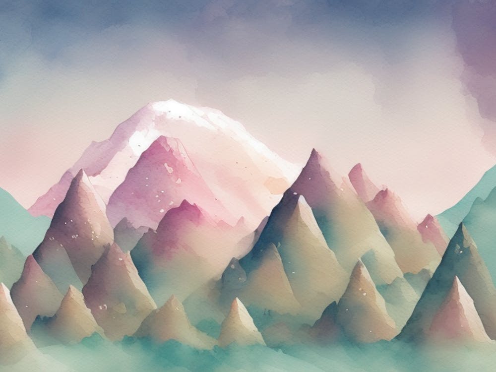 Watercolor Mountains