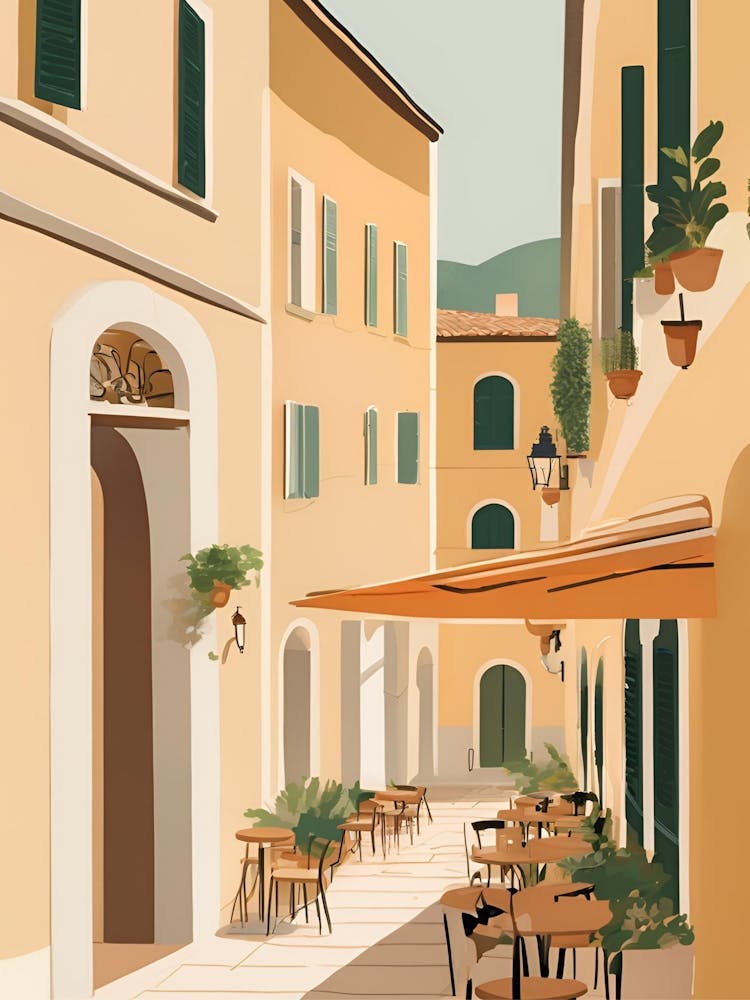 Street Scene In Italy