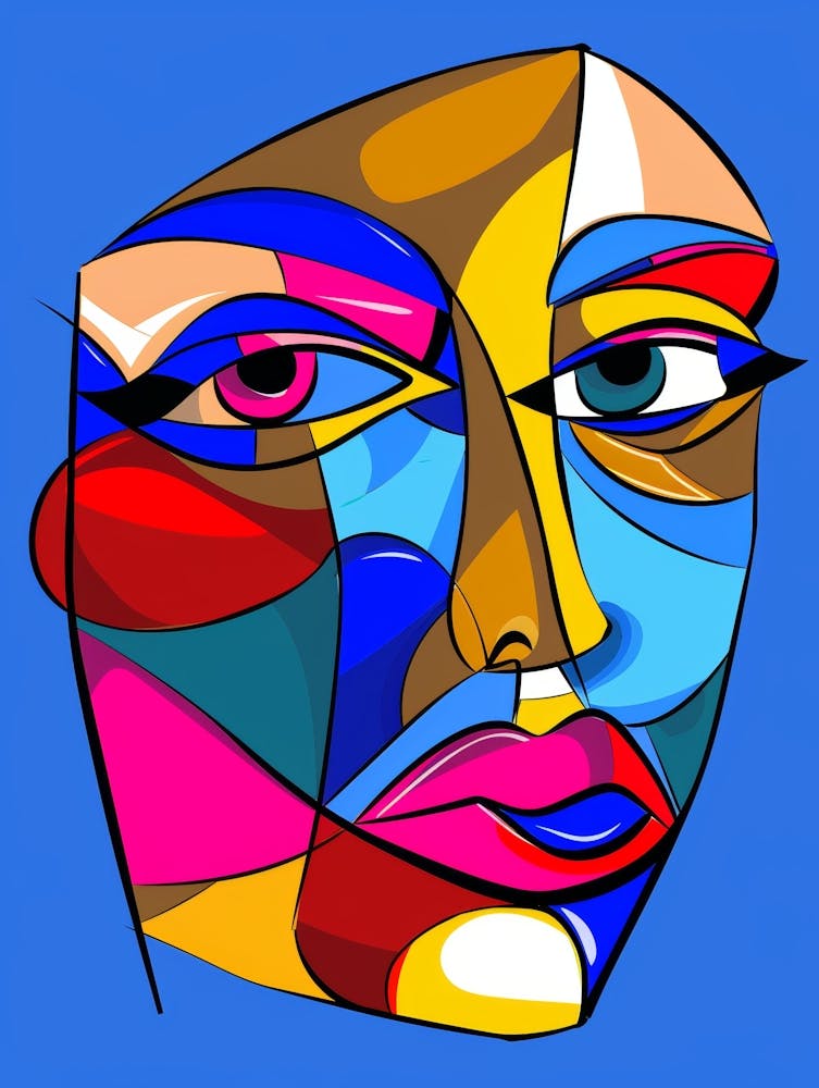 Abstract Woman'S Face 22