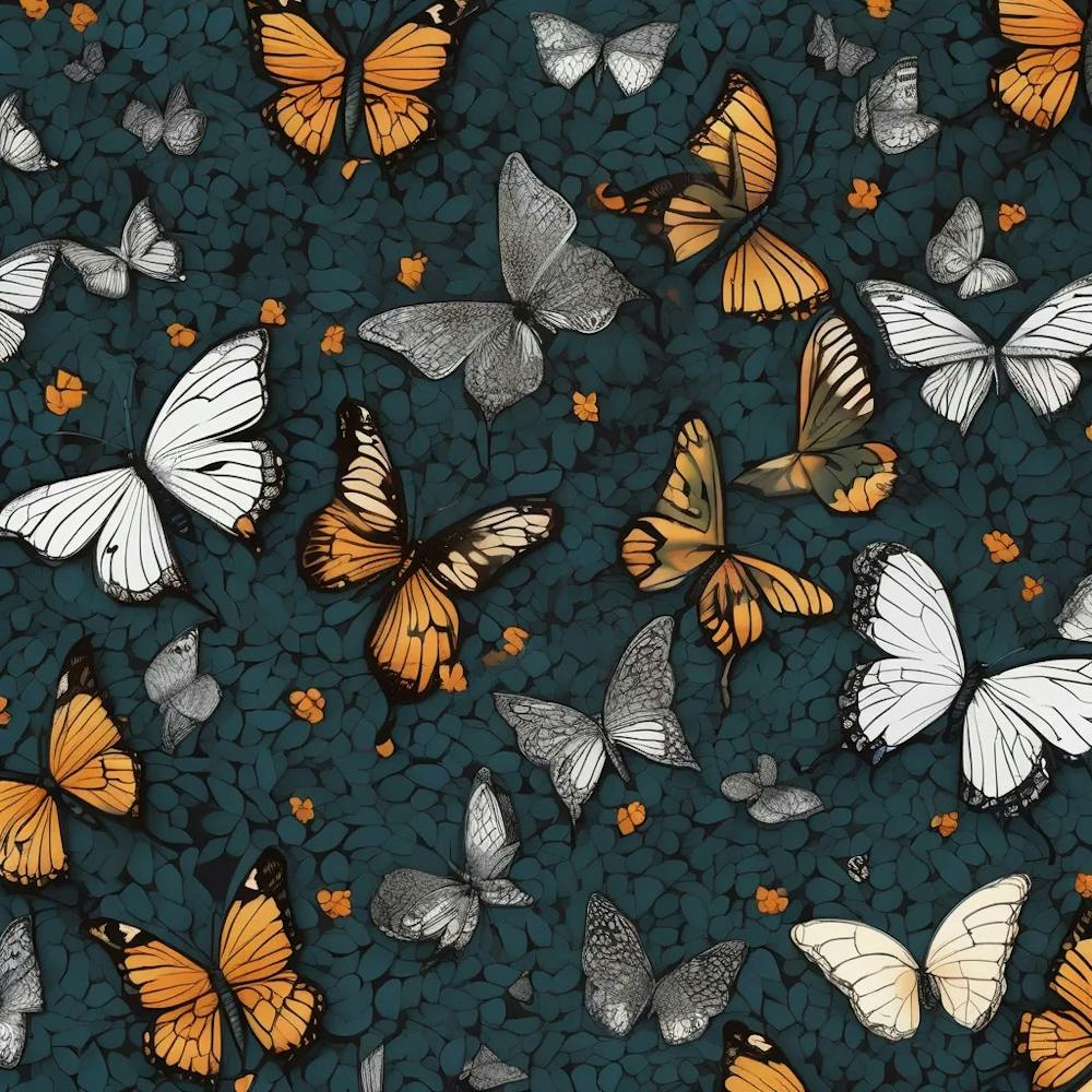 a swarm Butterflies
