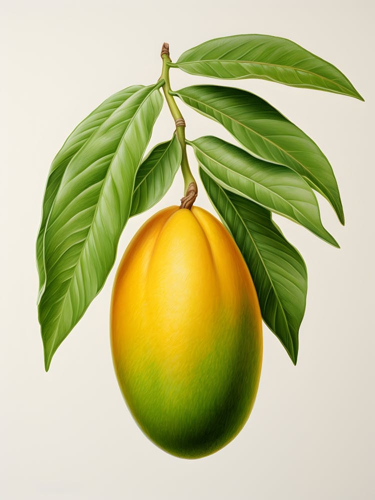 Mango On A Branch