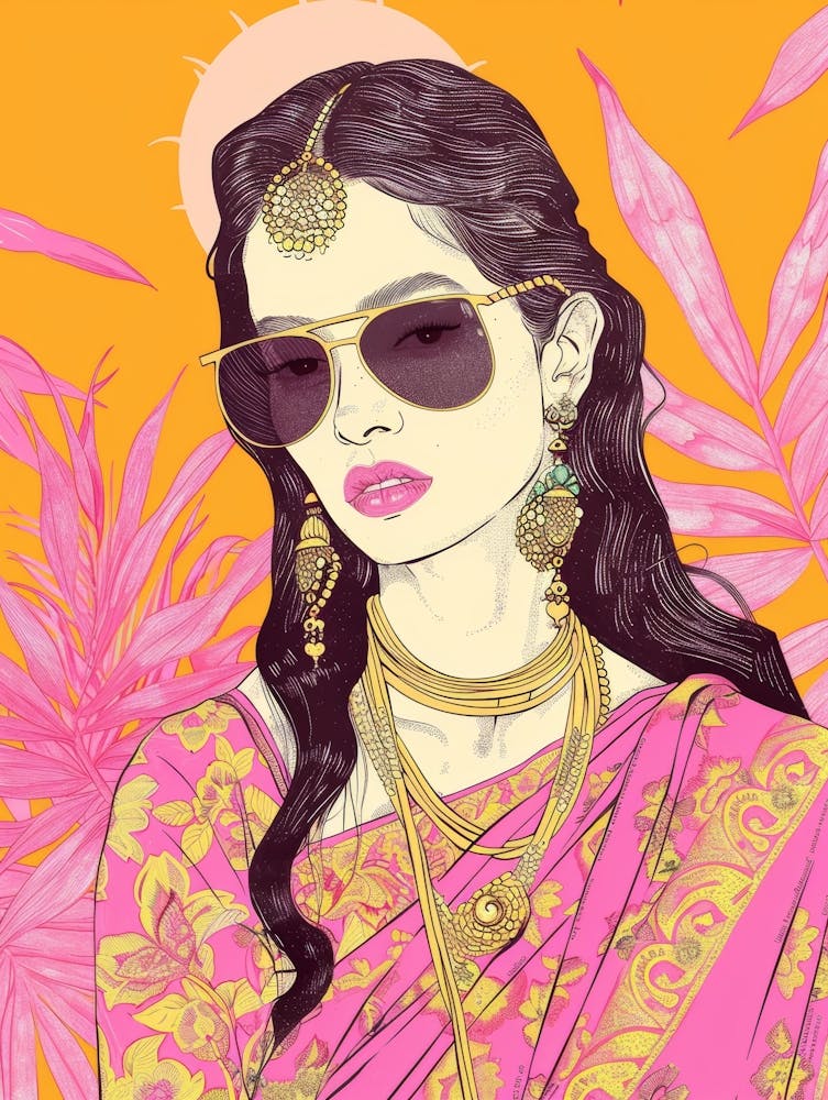 Indian Woman In Sunglasses 1