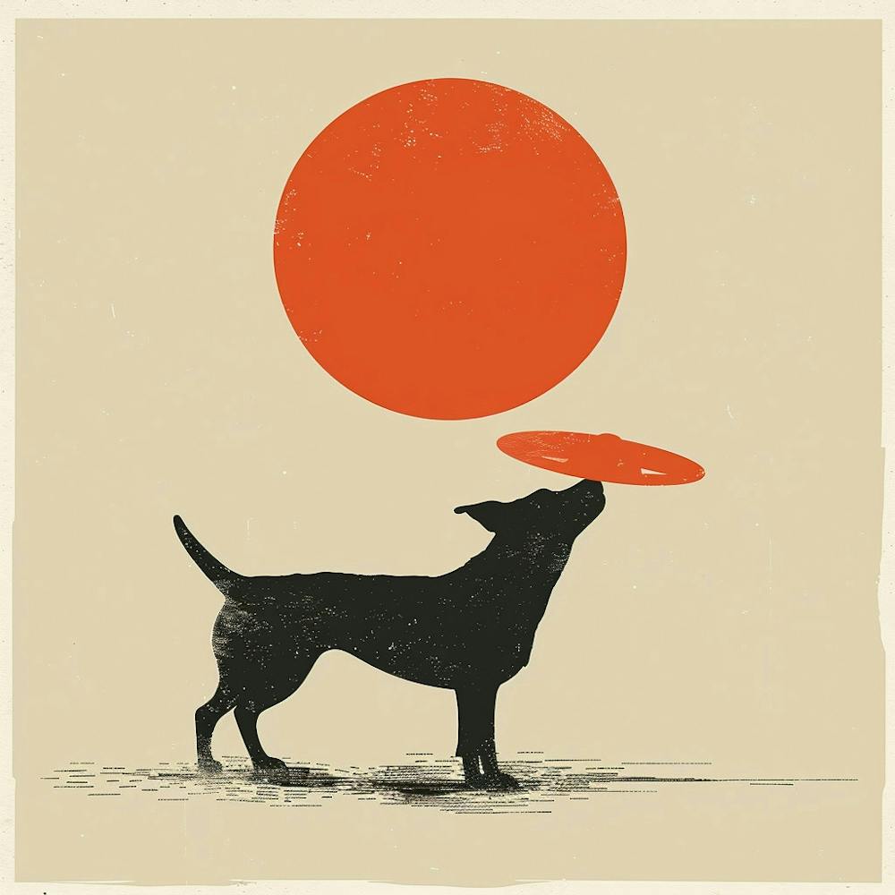 Dog With Frisbee 2