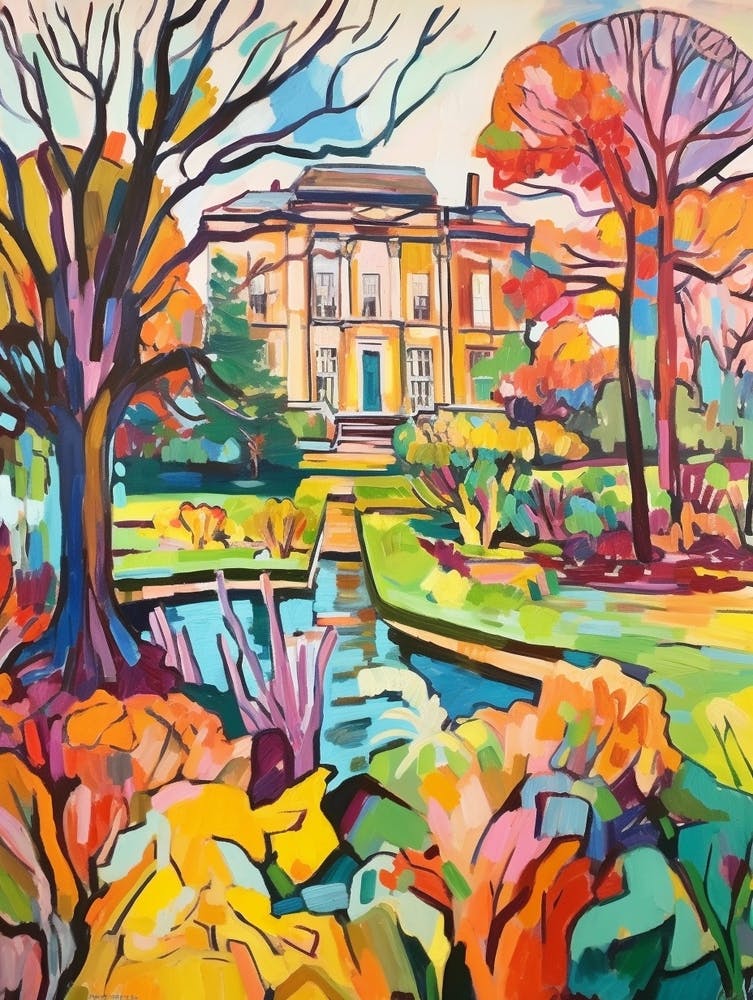 Autumn Gardens Painting Kew Gardens Hillsborough Castle London 2