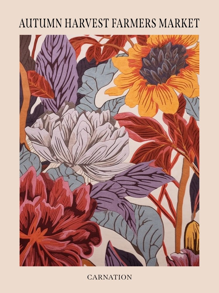 Fall Botanicals Carnation 3 Poster