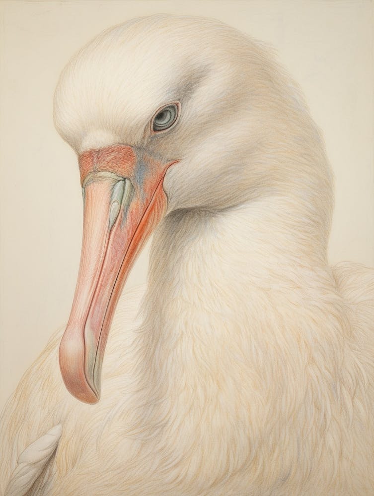 Vintage Bird Drawing Albatross 1